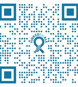 Scannable QR code to open and try the INKED for ALS filter on Instagram