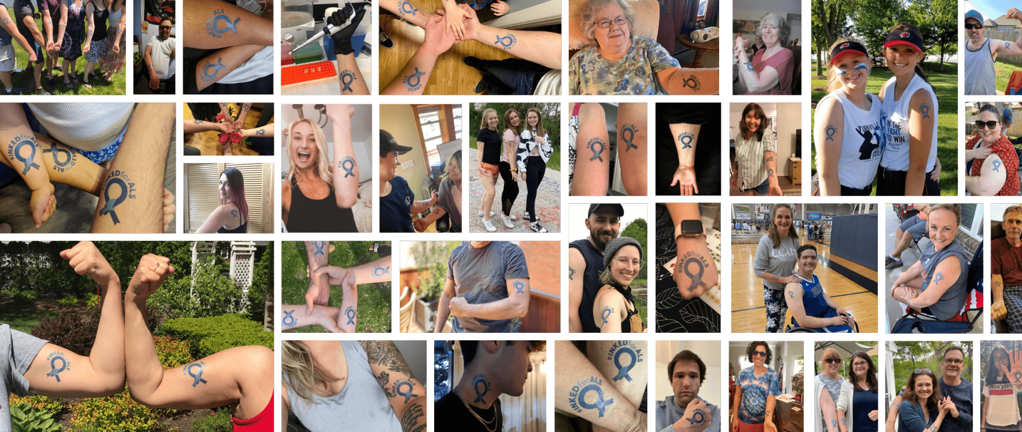 The community has beem making its mark in the fight against ALS by getting #INKEDforALS